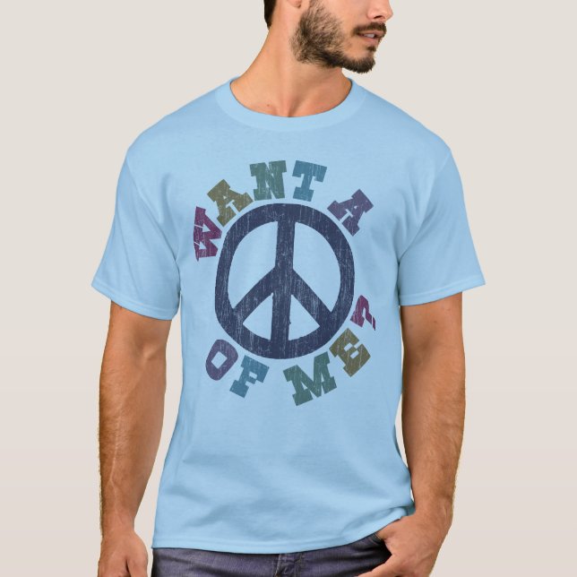 T-shirt Queira uma paz de mim (Frente)