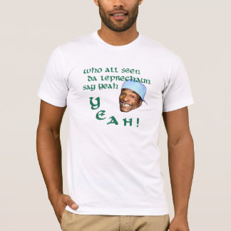 T-shirt Quem todo o Leprechaun visto da Dinamarca diz yeah