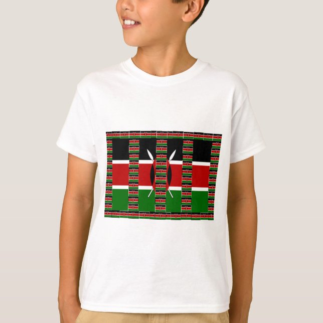 T-shirt 🇰 🇪 Quênia Mágica: Quadro de Unidade e Orgulho (Frente)