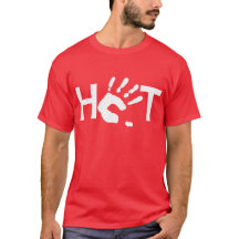 T-shirt QUENTE com handprint