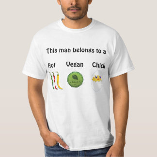 T-shirt quente dos homens do pintinho do Vegan