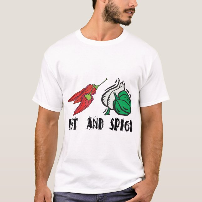 T-shirt Quente e picante (Frente)
