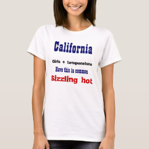 t-shirt quentes das meninas de Califórnia
