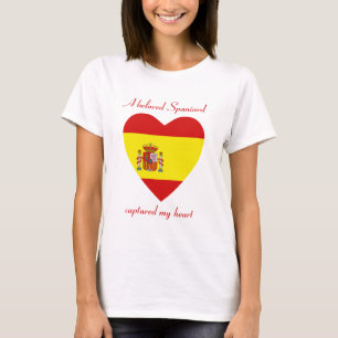 T-Shirt Querida Bandeira da Espanha