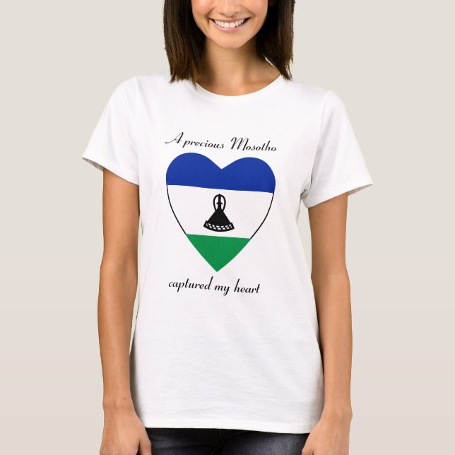 T-Shirt Querida Bandeira do Lesoto (Frente)