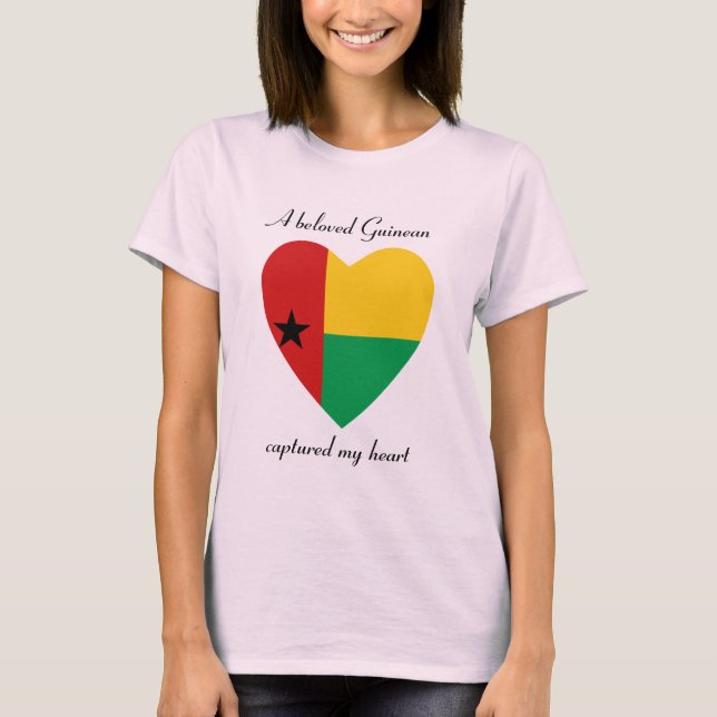 T-Shirt Querido(a) da Bandeira da Guiné-Bissau (Frente)
