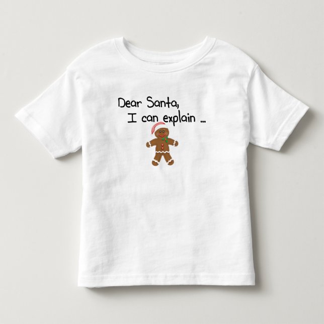 T-shirt Querido Papai Noel Posso Explicar (Frente)