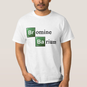 T-shirt Química Elemen da mesa periódica do bromo e do