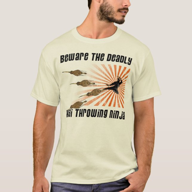 T-shirt Quivi que joga Ninja (Frente)