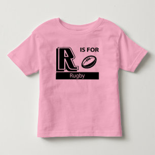 T-shirt R é para o rugby
