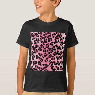 T-shirt RAB Rockabilly Pink Cheetah Impressão