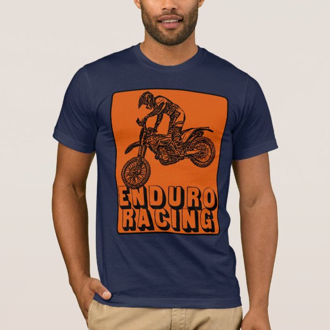 T-shirt Raça do motocross (Frente)