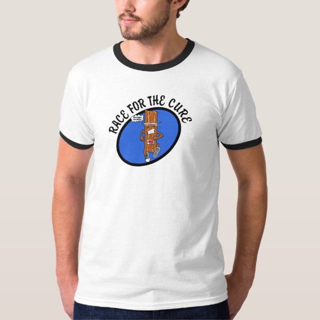 T-shirt raça para a cura (Frente)