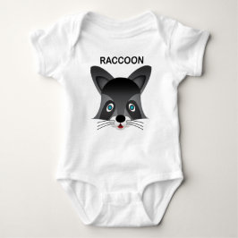 T-shirt Raccoon - Bebê Jersey Bodycase