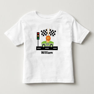 T-Shirt Racecar Cute com Leão