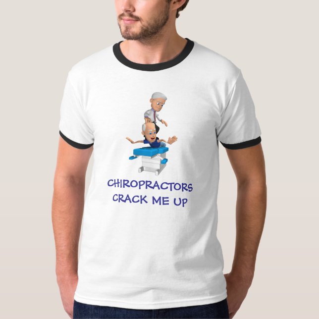 T-shirt Rachadura do Chiropractor mim acima (Frente)