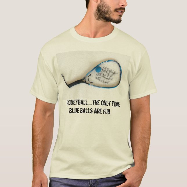 T-shirt Racquetball sujo dos esportes… (Frente)