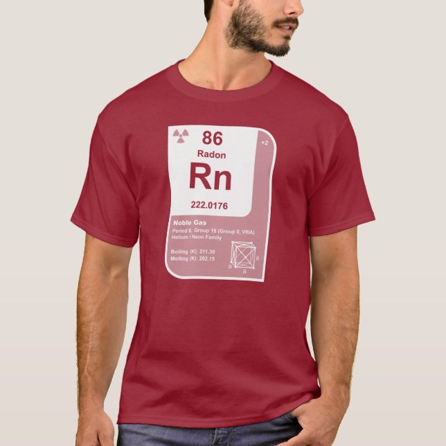 T-shirt Rádon (Rn) (Frente)