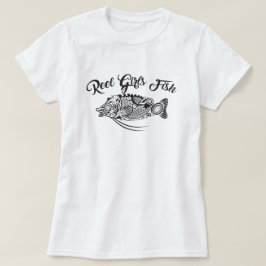 T-shirt Raglan, Capa 3/4 de Peixes de Reel