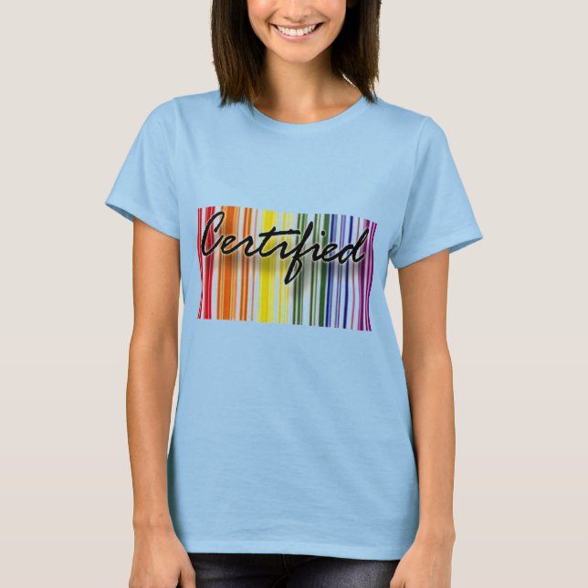 T-Shirt RAINBOW certificada por orgulho gay (Frente)