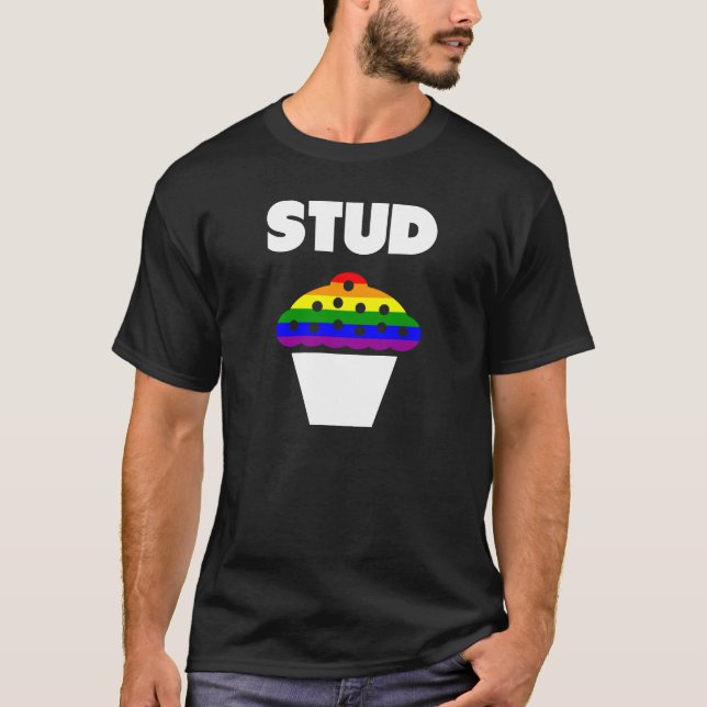 T-SHIRT RAINBOW FLAG STUD MUFFIN (Frente)