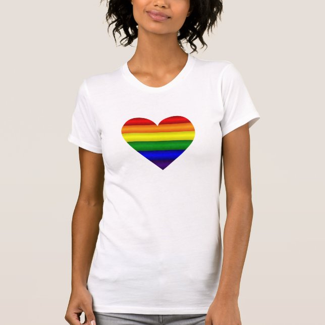 T-shirt Rainbow Heart (Frente)