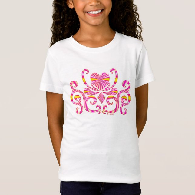 T-shirt Rainbow Heart e Lily (Frente)