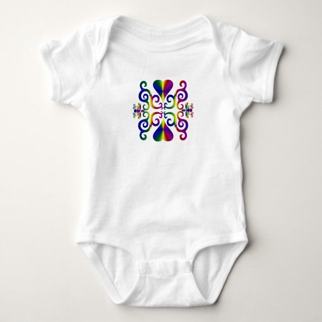 T-shirt Rainbow Heart e Lily (Frente)