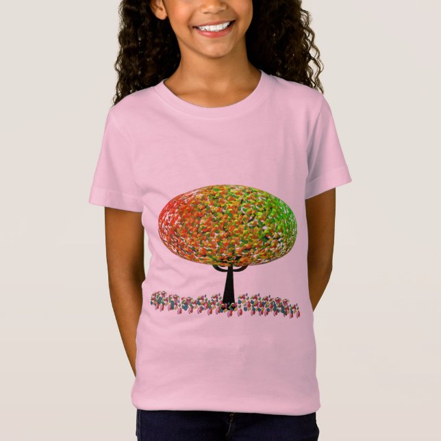 T-shirt Rainbow Jelly Bean Sweet Trees (Frente)