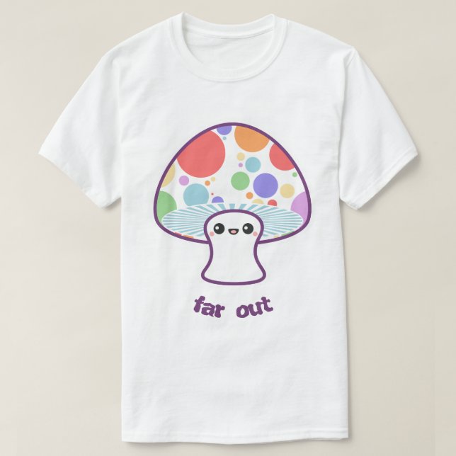 T-shirt Rainbow Mushroom (Frente do Design)