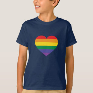 T-shirt Rainbow Pride Heart