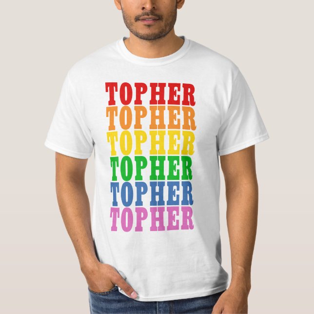 T-shirt Rainbow Topher (Frente)