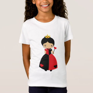 T-shirt Rainha bonito do KRW dos corações