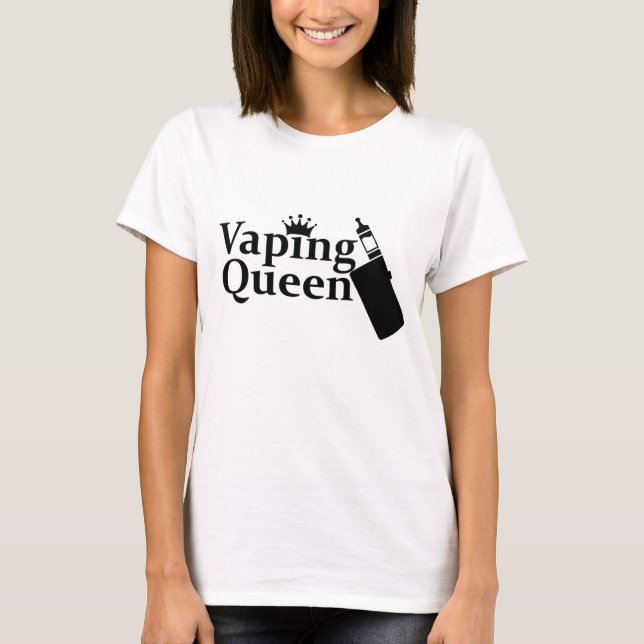 T-shirt Rainha de Vaping (Frente)