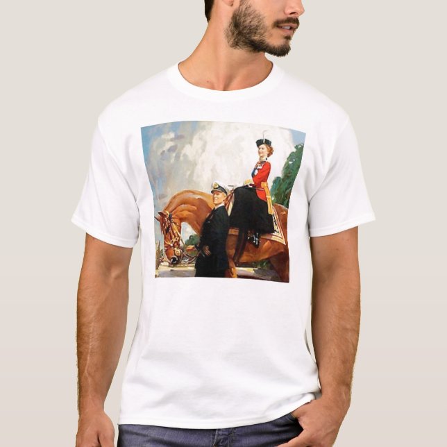 T-shirt Rainha Elizabeth II (Frente)