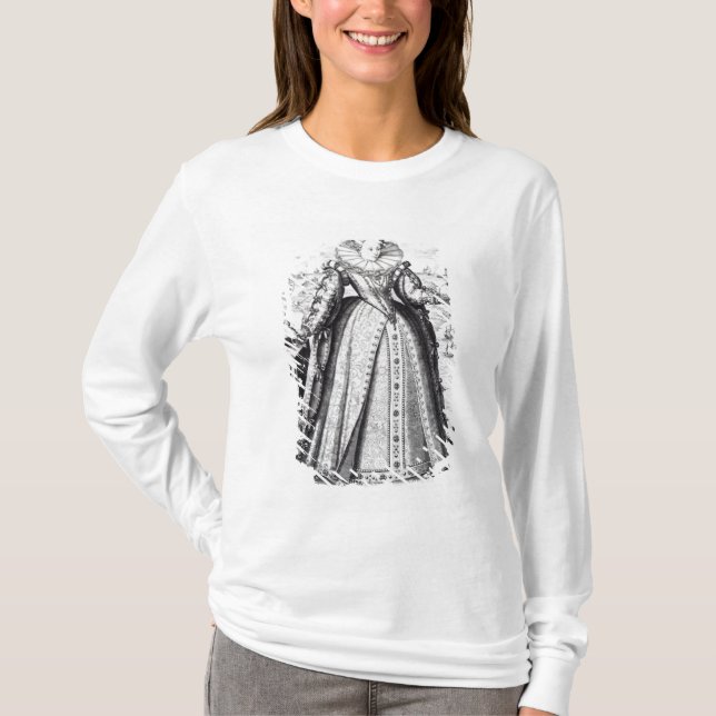T-shirt Rainha Elizabeth mim 1596 (Frente)