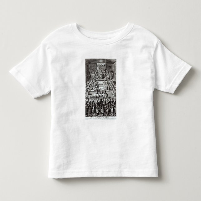T-shirt Rainha Elizabeth mim e o parlamento (Frente)