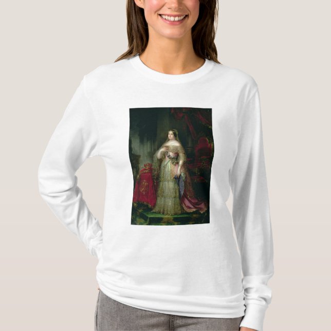 T-shirt Rainha Isabella II da espanha (Frente)