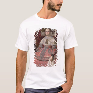 T-shirt Rainha Maria Anna da espanha em um vestido