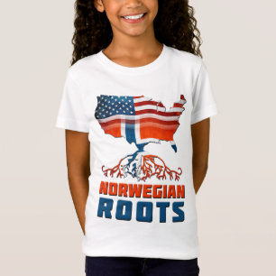T-shirt Raizes norueguesas americanas