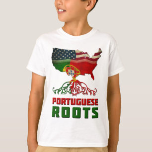 T-shirt Raizes portuguesas americanas