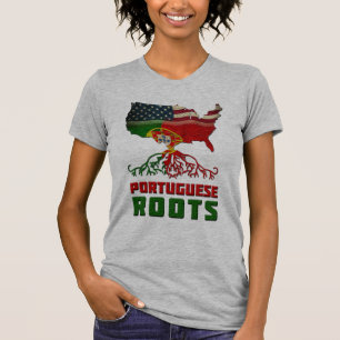 T-shirt Raízes portuguesas americanas