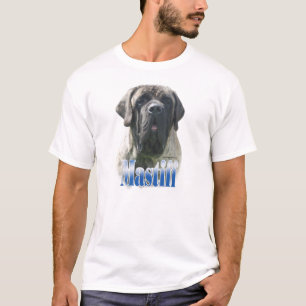 T-shirt rajado do nome do Mastiff