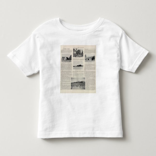 T-shirt Rancho de Piezzi, vinhedo de Harris, Califórnia (Frente)