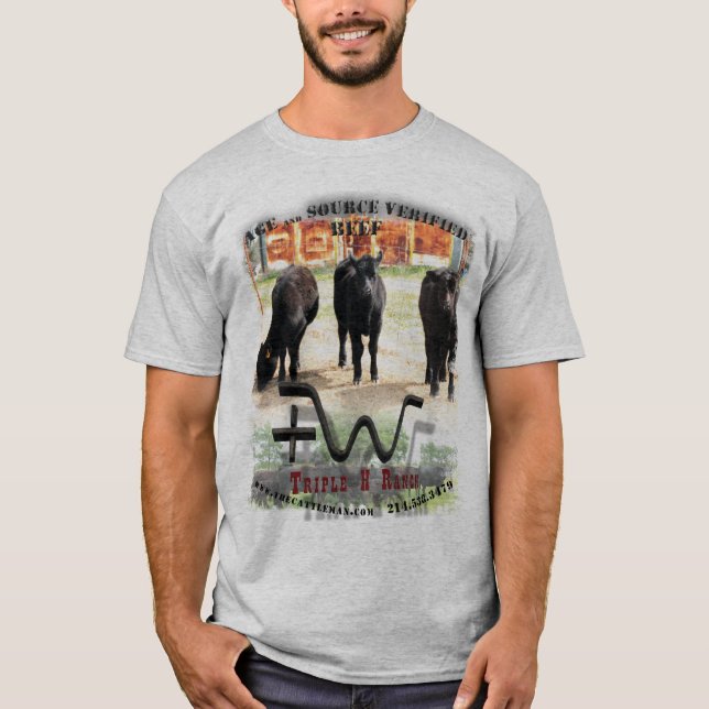 T-shirt Rancho triplo de H - T original (Frente)