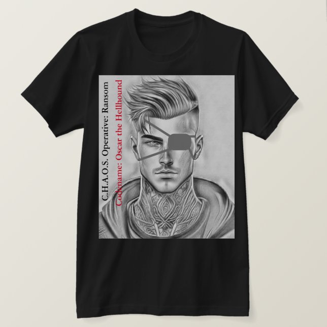 T-shirt Ransom C.H.A.O.S. (Frente do Design)