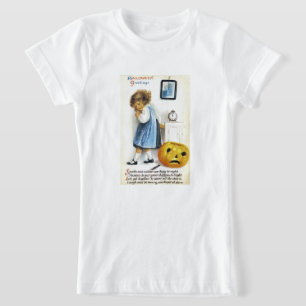 T-shirt Rapariga com Jack o' Lanterna