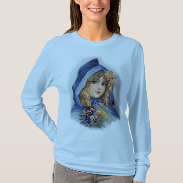 T-shirt Rapariga no Chapéu Azul (Frente)
