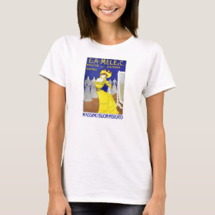 T-shirt Raros E. A. Mele, Nápoles, Itália Poster vintage