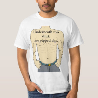 T-shirt rasgado do Abs